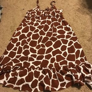 Giraffe Print Sun Dress